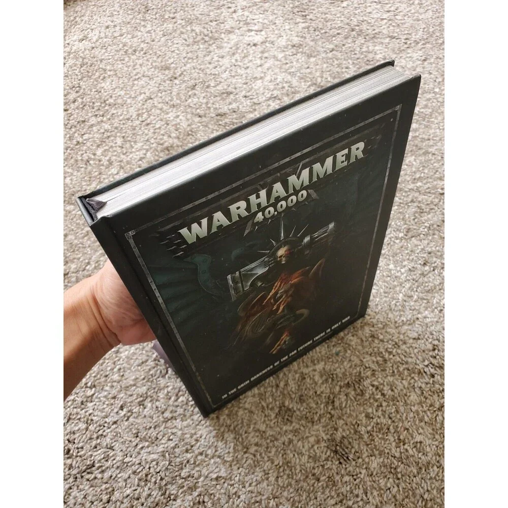 Warhammer 40K 40,000 2-Hardcover Book Lot Galaxy War & Rulebook Games Workshop